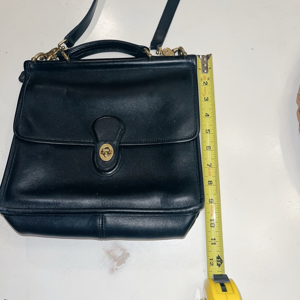 Coach Vintage Black Leather Willis Bag - Picture 6 of 6